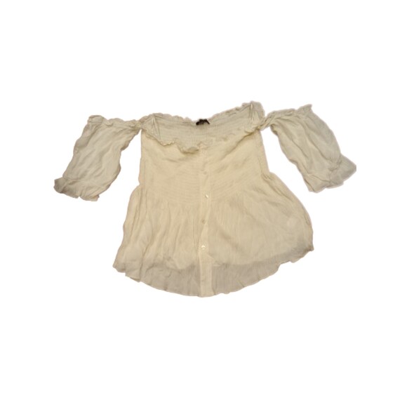 1 State Woman's Size XL Cold Shoulder Pheasant Blouse - Picture 1 of 4